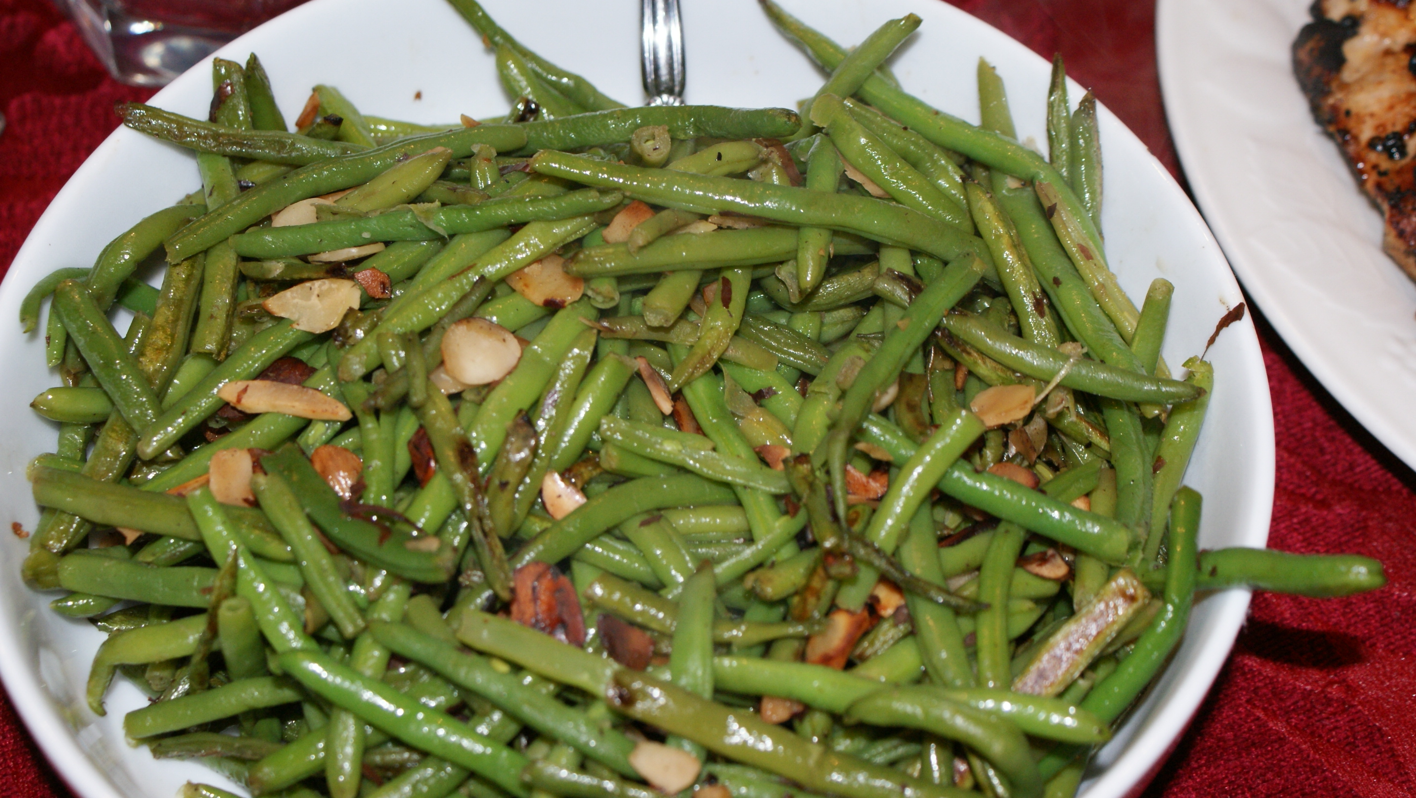 Green Beans with Almond Oil