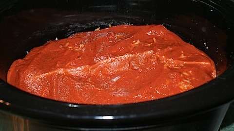 Slow Cooker Chicken Parm