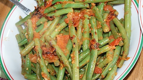 Green Beans and Tomatoes