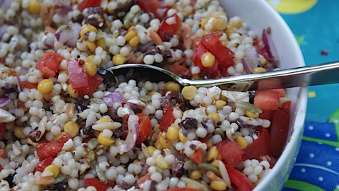 Israeli CousCous Summer Salad | The Healthy Hostess