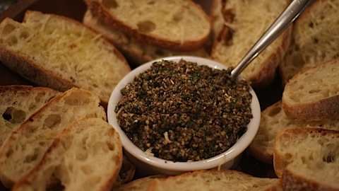Pine Nut and Olive Tampenade