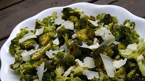 Lemon + Parmesan Roasted Broccoli