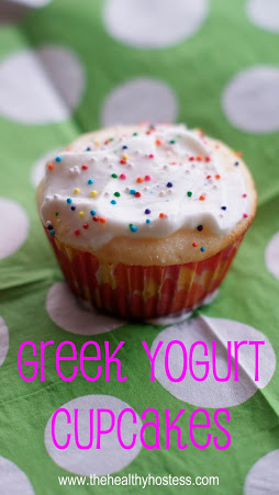 Low Fat Greek Yogurt Cupcakes