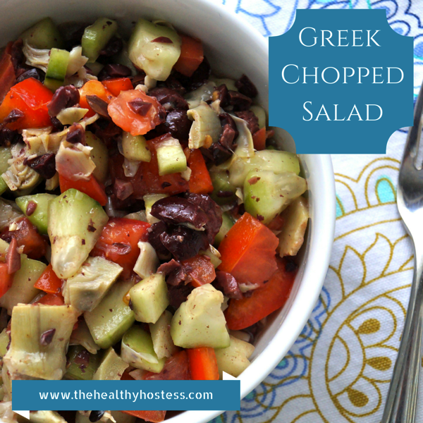 Healthy Chopped Greek Salad | The Healthy Hostess